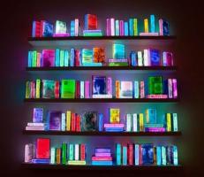 Une bibliothèque lumineuse pour une ambiance tamisée