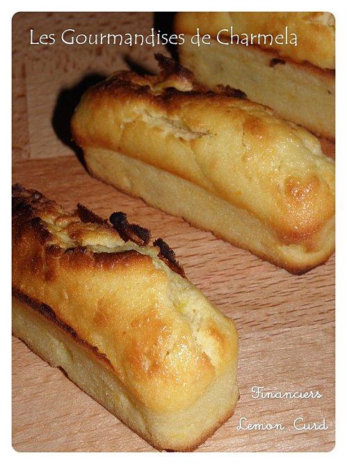 Financiers au Lemon curd