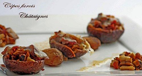 CÈPES FARCIS AUX CHÂTAIGNES