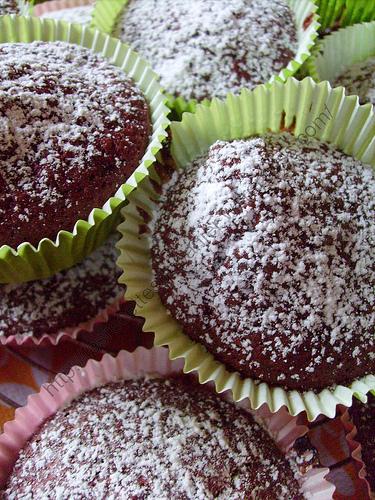 Muffins betteraves et chocolat / Beetroot and chocolate muffins
