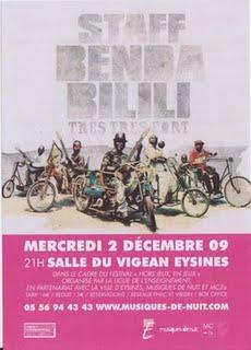 Compte-rendu du concert de Staff Benda Bilili, le 02/12 au Vigean (Eysines)