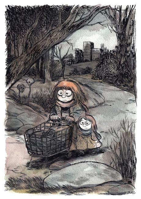 (Moi aussi je veux me recoudre la jambe avec une agrafeuse.)