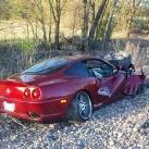 thumbs ferrari a percute un train 008 Une Ferrari qui percute un train (8 photos)