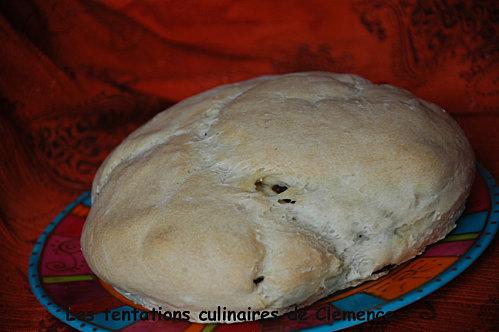 Pain aux tomates séchées, olives et parmesan