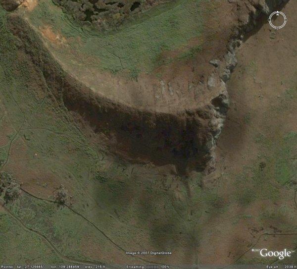 google Earth - Rano Raraku