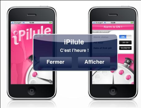 iPilule Application iPhone