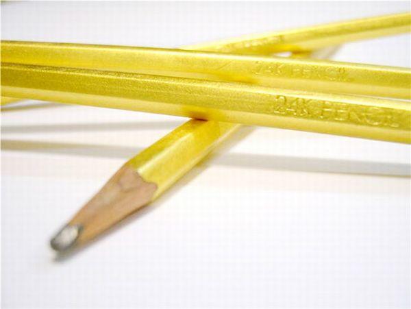 crayon a papier en or 001 Crayon à papier en or (4 photos)
