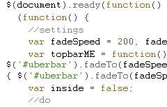 Create a Sexy Persistent Header with Opacity Using MooTools or jQuery_1260260204108