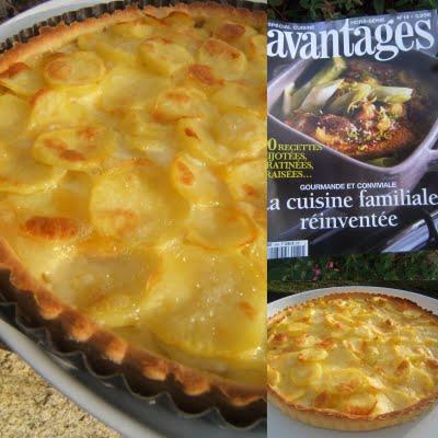 Tarte aux pommes de terre et reblochon