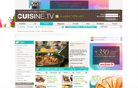 Cuisine TV, vos recettes en vidéos - Paperblog
