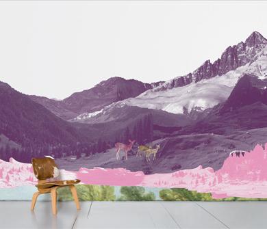 Papier peint panoramique Mont Rose