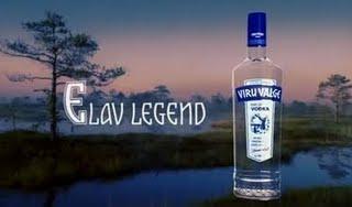 Publicité pour la Vodka Viru Valge