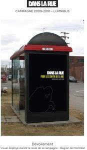 Campagne publicitaire pour Dans la rue