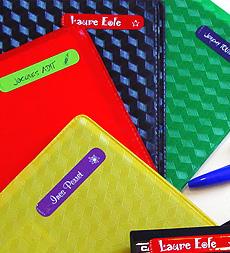 Etiquettes cahier