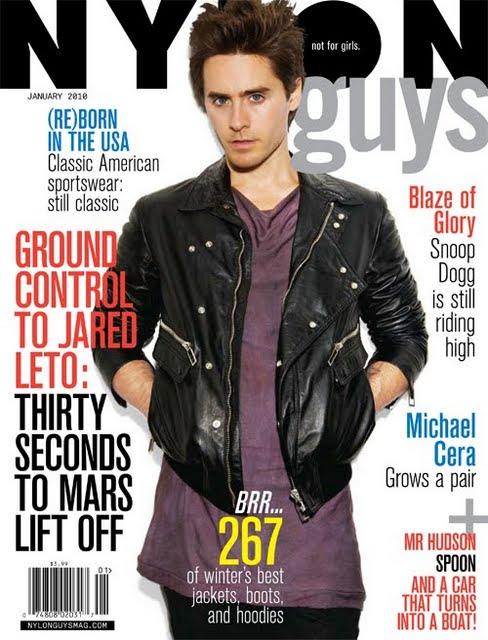 [couv] Jared Leto pour Nylon Magazine (janv 10)