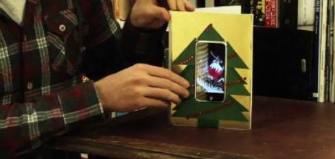 iPhone en carte de voeux