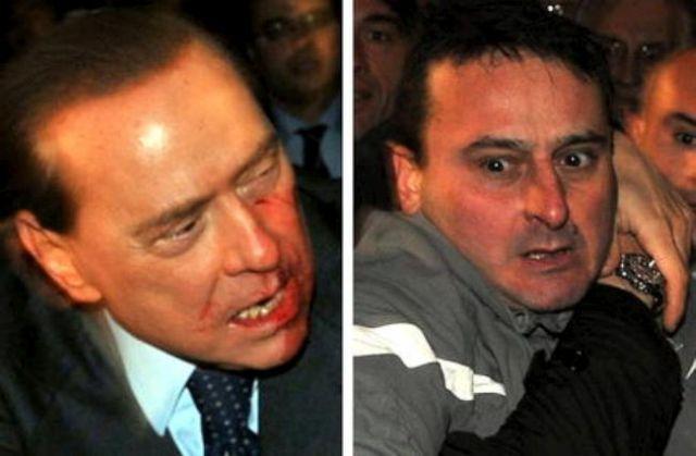 berlusconi se fait agresser 001 Berlusconi se fait agresser (10 photos)
