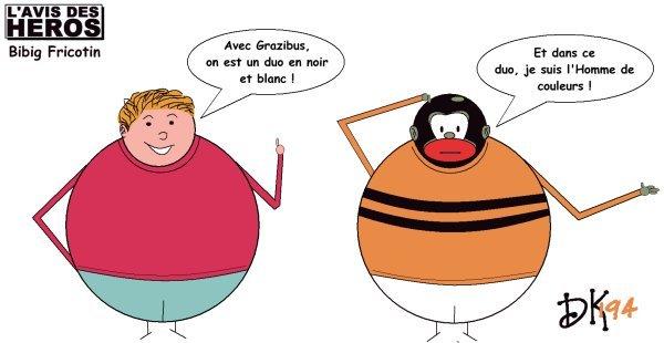 tags : Bibi Fricotin, Pierre Lacroix, Razibus, bd, bande dessinée, SPE, Pieds Nickelés, Forton, strip humoristique, dessin humour, image drôle, joke, caricature, parodie, humour, album cartonné, L'avis des Héros, Temps Impossibles