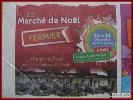Le 13 décembre 2009, marché fermier de Noël à Metz