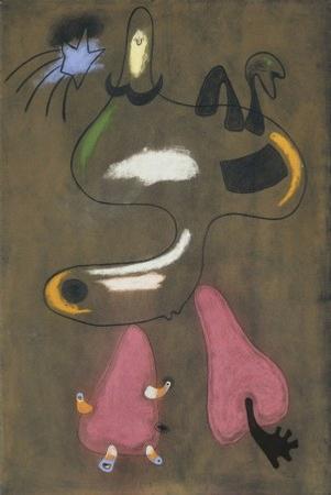 Joan Miró - Peintre espagnol - Des éléments de biographie et quelques oeuvres 3-miro-1934-pastel-figure.1259733942.jpg