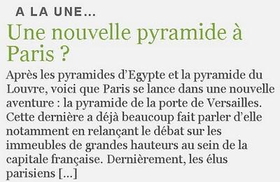 Pyramide de Paris sur Priximmo