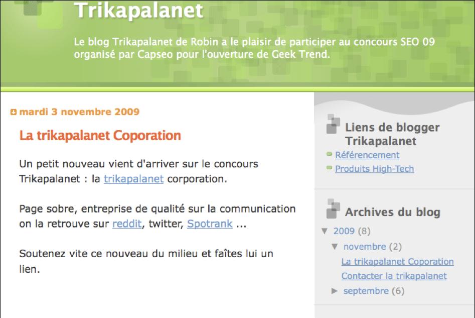 3ème du capseo contest the-trikapalanet.blogspot.com