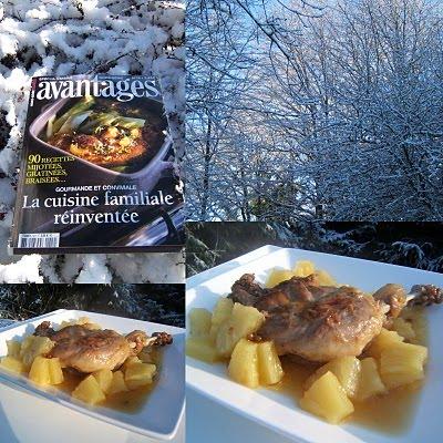 Cuisses de canard à l'ananas