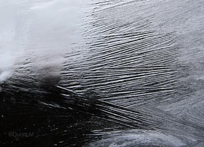 La Chaux-de-Fonds: givre sur vitres  le 19-12-2009