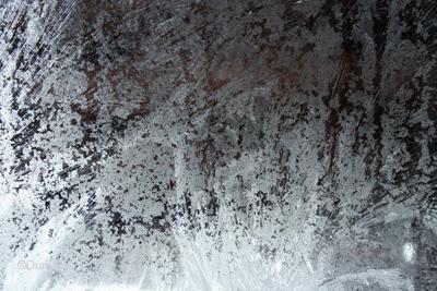 La Chaux-de-Fonds: givre sur vitres  le 19-12-2009