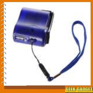 Dynamo manuel pour recharger vos appareils via USB