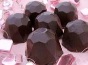 Chocolats noirs fourrés ganache rhum chocolats blancs pistache