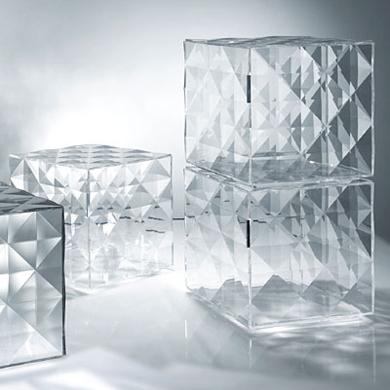Cubes Optic cristal transparent, vendu 168€ l’unité