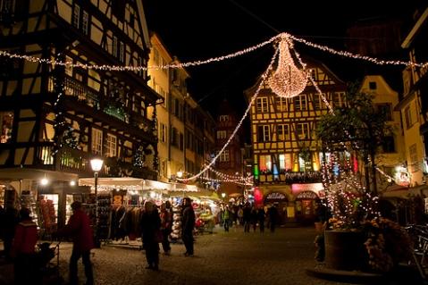 Le marché de Noël de Strasbourg.