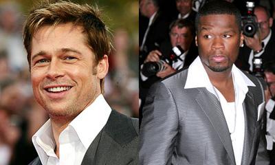 50 Cent  voudrait prendre la place de Brad Pitt ... dans son lit !!