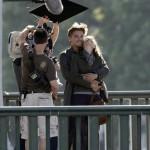 Leonardo Di Caprio et Marion Cottillard en tournage à Paris d'Inception