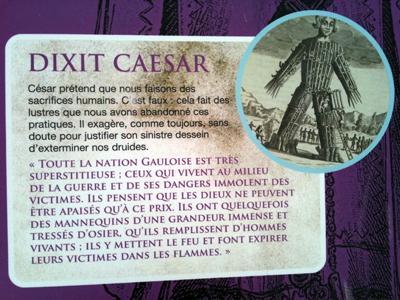 Détail du panneau de la séquence Complot contre César