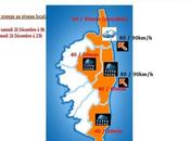Communiqué spécial Forte dégradation demain dans l'Est Corse (fortes pluies vents forts)