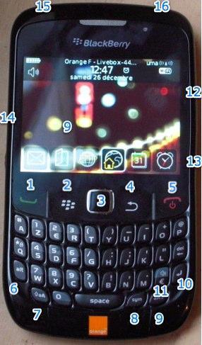 Premier pas avec un Blackberry Curve 8520