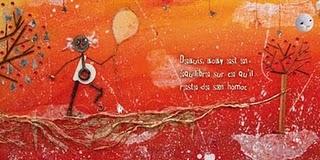 illustration  Papi vit en équilibre sur son hamac papi dormait nuit et jour sur son hamac même en hiver avec l'intervention d'Octave sa vie va changer par l'illustratrice jeunesse laure phelipon