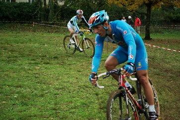 Cyclo-cross de Camors= Arnaud Labbe devant Ludovic Renard