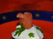 Apéro sain verrine pomme/betterave bouchées concombre/saumon