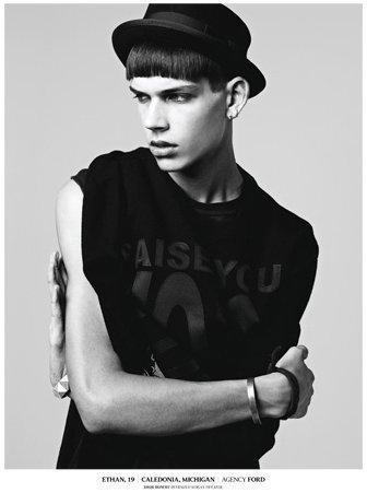 Ethan James, model l'agence 