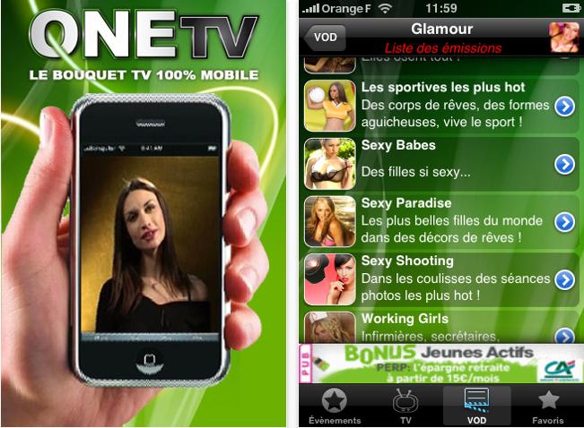 Onetv screen