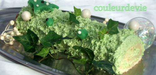 Bûche à la pistache