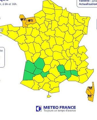 Les services de Météo-France place les deux départements Corses en vigilance orange 