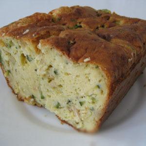 Cake courgette-mozzarella-basilic