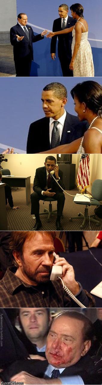 picture story obama chuck norris