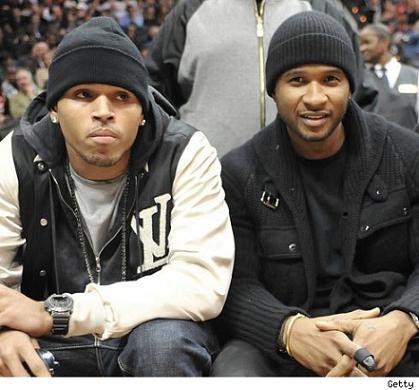 Usher et Chris aiment le Basket !