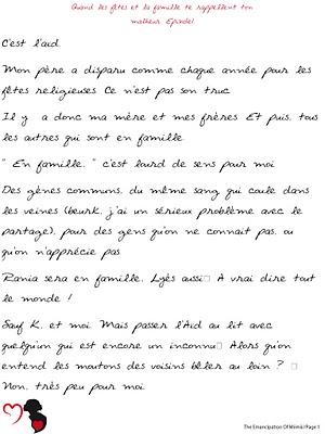 Quand les fêtes et la famille te rappellent ton malheur. Episode I