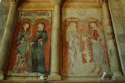 Peintures murales de l'église de Châteloy ( photos )